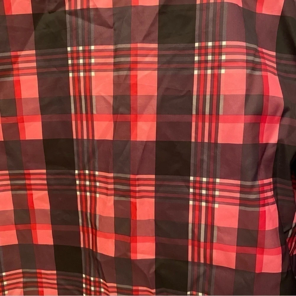 THE NORTH FACE Girls Pink Plaid Lightweight Zipped Jacket Size L(14/16)
